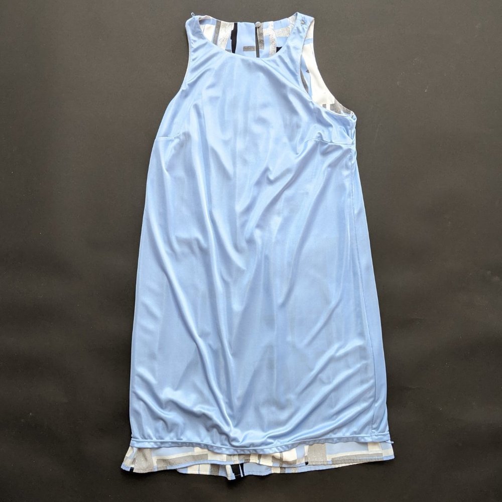 Alfani Geometric Pattern Blue Dress size: 4 - Picture 6 of 7